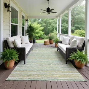 Luxury Washable Indoor/Outdoor Kochi Mint 2\'6\" x 3\'10\" Rug
