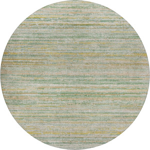 Luxury Washable Indoor/Outdoor Kochi Mint 8' x 8' Round Rug