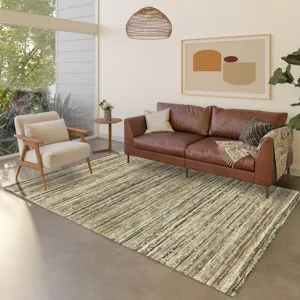 Luxury Washable Indoor/Outdoor Kochi Mocha 9\' x 12\' Rug