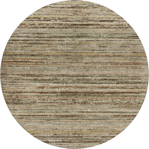Luxury Washable Indoor/Outdoor Kochi Mocha 8' x 8' Round Rug