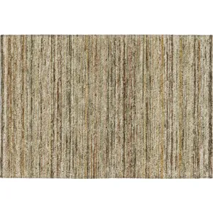 Luxury Washable Indoor/Outdoor Kochi Mocha 1\'8\" x 2\'6\" Rug