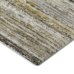 Luxury Washable Indoor/Outdoor Kochi Pewter 10\' x 14\' Rug
