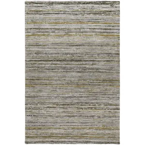 Luxury Washable Indoor/Outdoor Kochi Pewter 10\' x 14\' Rug