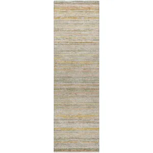 Luxury Washable Indoor/Outdoor Kochi Sage 2\'3\" x 7\'6\" Runner Rug
