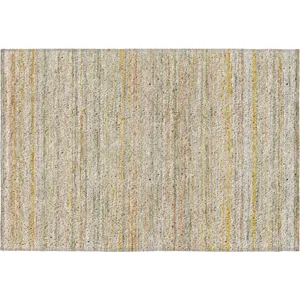 Luxury Washable Indoor/Outdoor Kochi Sage 1\'8\" x 2\'6\" Rug