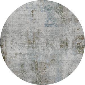 Luxury Washable Indoor/Outdoor Kochi Mocha 8' x 8' Round Rug