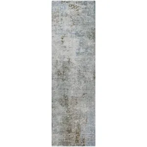 Luxury Washable Indoor/Outdoor Kochi Mocha 2\'3\" x 7\'6\" Runner Rug