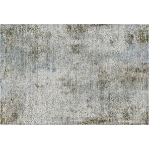 Luxury Washable Indoor/Outdoor Kochi Mocha 1\'8\" x 2\'6\" Rug