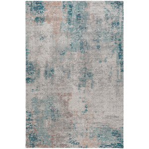 Luxury Washable Indoor/Outdoor Kochi Teal Rug