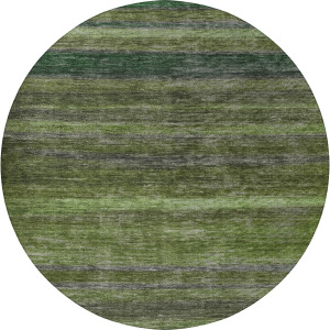 Luxury Washable Indoor/Outdoor Kochi Aloe 8' x 8' Round Rug
