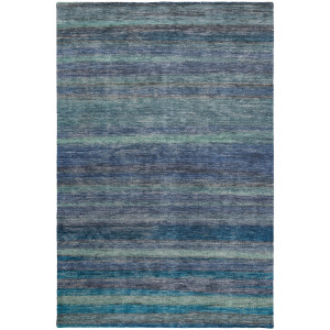 Luxury Washable Indoor/Outdoor Kochi Blue Rug
