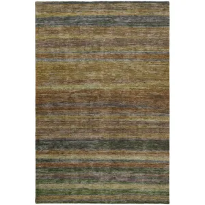Luxury Washable Indoor/Outdoor Kochi Brown 8\' x 10\' Rug