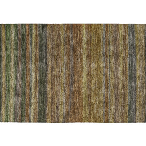 Luxury Washable Indoor/Outdoor Kochi Brown Rug