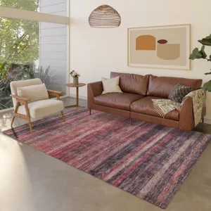Luxury Washable Indoor/Outdoor Kochi Merlot 2\'6\" x 3\'10\" Rug