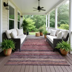 Luxury Washable Indoor/Outdoor Kochi Merlot 2\'6\" x 3\'10\" Rug