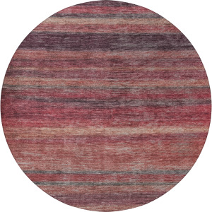 Luxury Washable Indoor/Outdoor Kochi Merlot 8' x 8' Round Rug