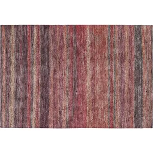 Luxury Washable Indoor/Outdoor Kochi Merlot 1\'8\" x 2\'6\" Rug