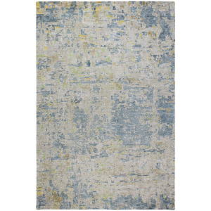 Luxury Washable Indoor/Outdoor Kochi Blue Rug