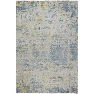 Luxury Washable Indoor/Outdoor Kochi Blue 9\' x 12\' Rug