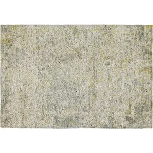 Luxury Washable Indoor/Outdoor Kochi Sage 1\'8\" x 2\'6\" Rug