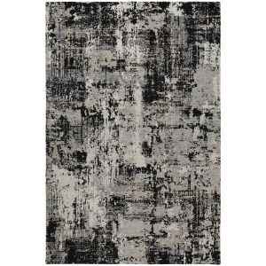 Luxury Washable Indoor/Outdoor Kochi Black Rug