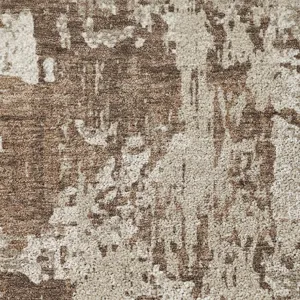Luxury Washable Indoor/Outdoor Kochi Brown 9\' x 12\' Rug