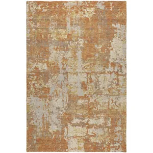 Luxury Washable Indoor/Outdoor Kochi Copper 2\'6\" x 3\'10\" Rug