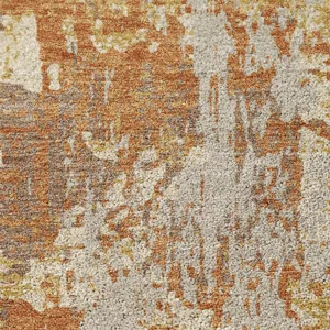 Luxury Washable Indoor/Outdoor Kochi Copper 1\'8\" x 2\'6\" Rug