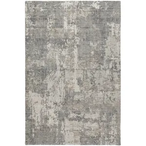 Luxury Washable Indoor/Outdoor Kochi Gray 2\'6\" x 3\'10\" Rug