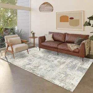 Luxury Washable Indoor/Outdoor Kochi Linen 10\' x 14\' Rug