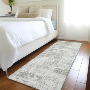 Luxury Washable Indoor/Outdoor Kochi Linen 2\'3\" x 7\'6\" Runner Rug
