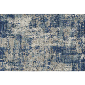 Luxury Washable Indoor/Outdoor Kochi Navy Rug