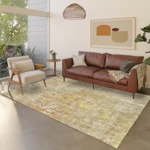 Luxury Washable Indoor/Outdoor Kochi Khaki 8\' x 10\' Rug
