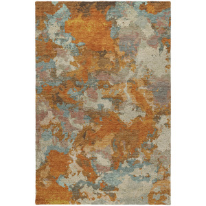 Luxury Washable Indoor/Outdoor Kochi Copper Rug