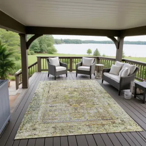 Indoor/Outdoor Karaj Aloe 9\' x 12\' Rug
