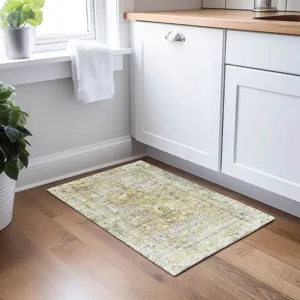Indoor/Outdoor Karaj Aloe 1\'8\" x 2\'6\" Rug