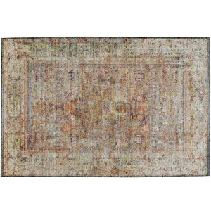 Indoor/Outdoor Karaj Coral 1\'8\" x 2\'6\" Rug