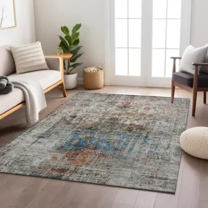 Indoor/Outdoor Karaj Copper 3\' x 5\' Rug