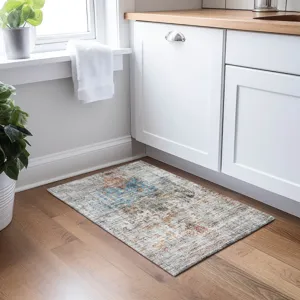 Indoor/Outdoor Karaj Copper 1\'8\" x 2\'6\" Rug