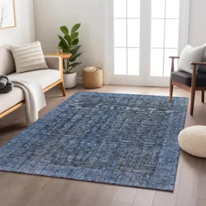 Indoor/Outdoor Karaj Blue 10\' x 14\' Rug