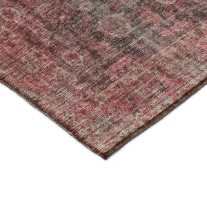 Indoor/Outdoor Karaj Pink 3\' x 5\' Rug