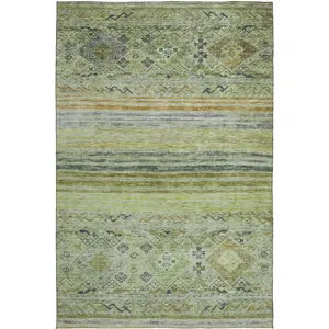 Indoor/Outdoor Karaj Aloe 10\' x 14\' Rug