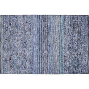 Indoor/Outdoor Karaj Blue Rug
