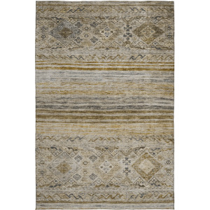 Indoor/Outdoor Karaj Brown Rug