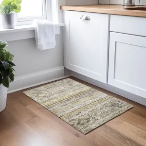 Indoor/Outdoor Karaj Brown 1\'8\" x 2\'6\" Rug