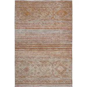 Indoor/Outdoor Karaj Copper 9\' x 12\' Rug
