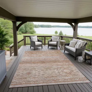 Indoor/Outdoor Karaj Copper 9\' x 12\' Rug