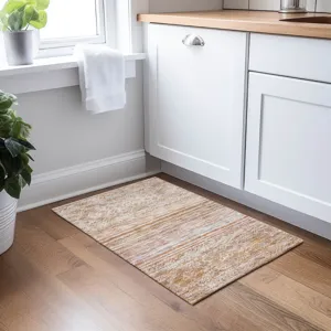 Indoor/Outdoor Karaj Copper 1\'8\" x 2\'6\" Rug