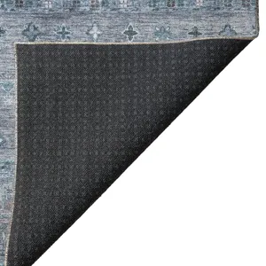 Indoor/Outdoor Karaj Blue 10\' x 14\' Rug
