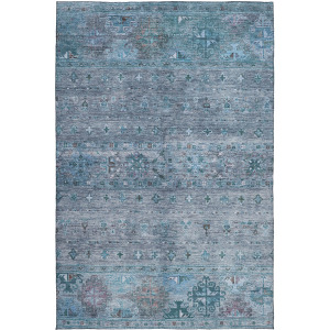 Indoor/Outdoor Karaj Blue Rug